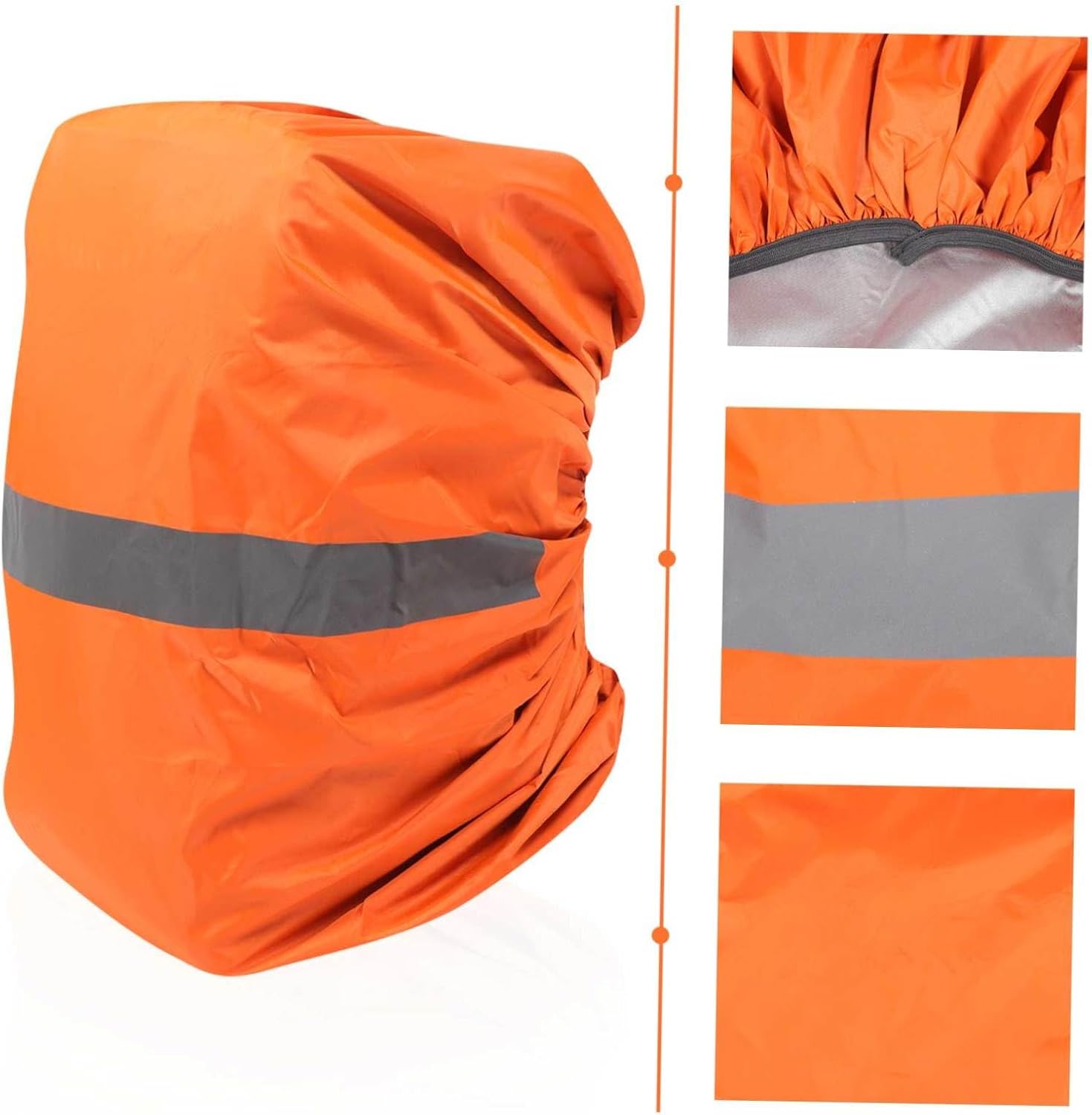 KICHOUSE Backpack Rain Cover with Reflective Strips for Hiking Biking Camping Night Riding Waterproof Durable