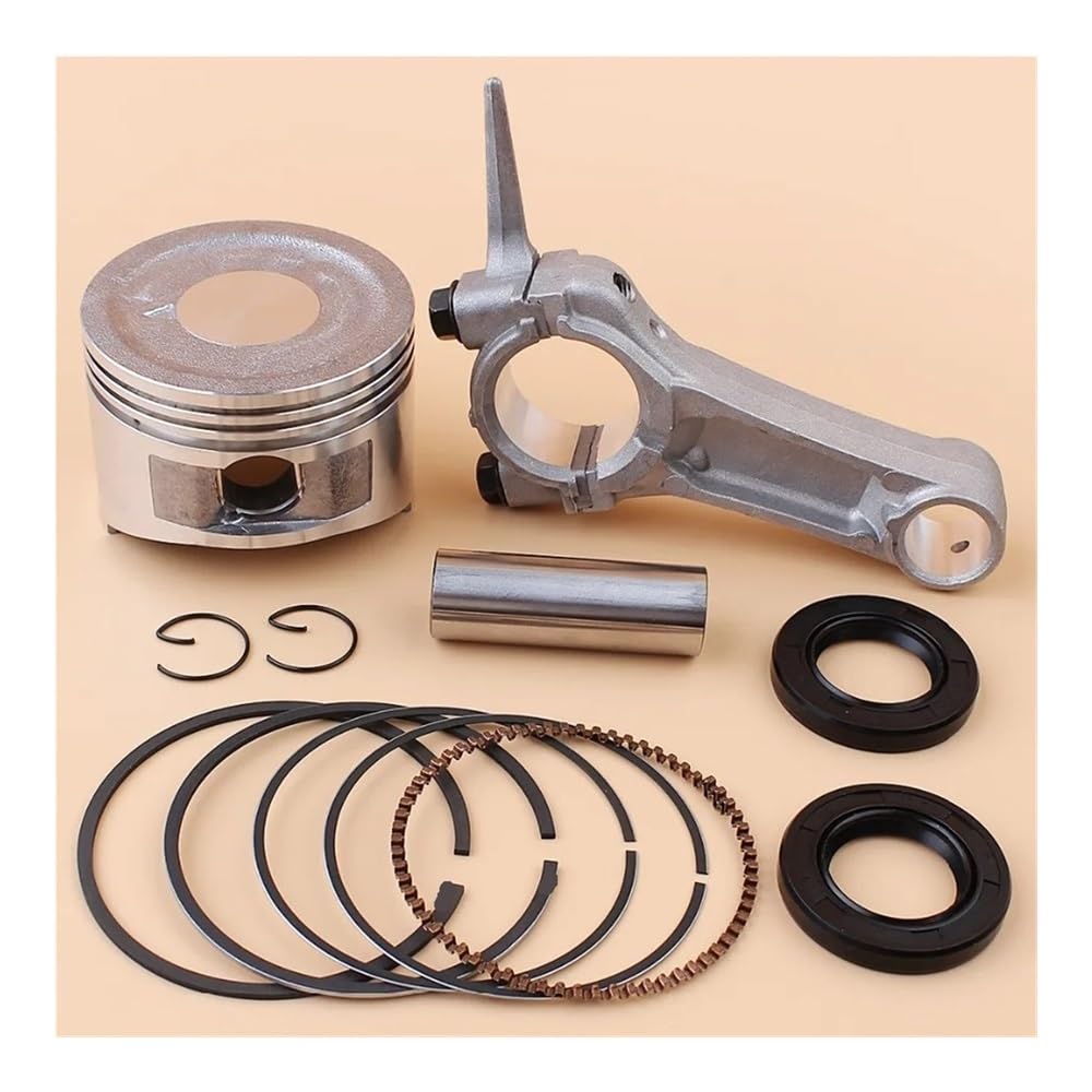 Kit de Sello de Aceite de cigüeñal de biela de Anillos de pistón de 68mm Apto for cortacésped de Motor H GX160 168F 5.5HP 91202-ZL8-003