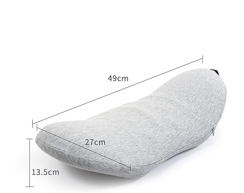 Miniatura 5 de SIQITECHNO Almohada lumbar de espuma viscoelástica para dormir, almohada de apoyo lumbar para cama, almohada de alivio del dolor de espalda baja,