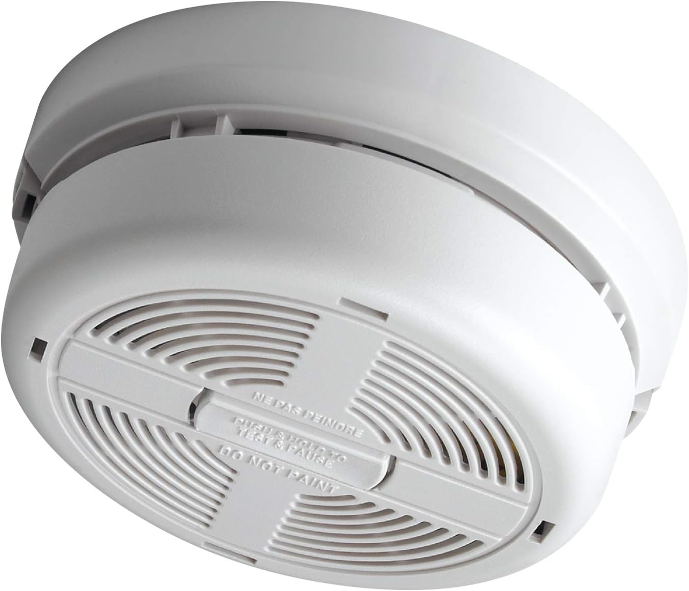 BRK 770MRL Ionisation Smoke Alarm, Mains Powered with Rechargeable Battery Backup, Push Fit Base