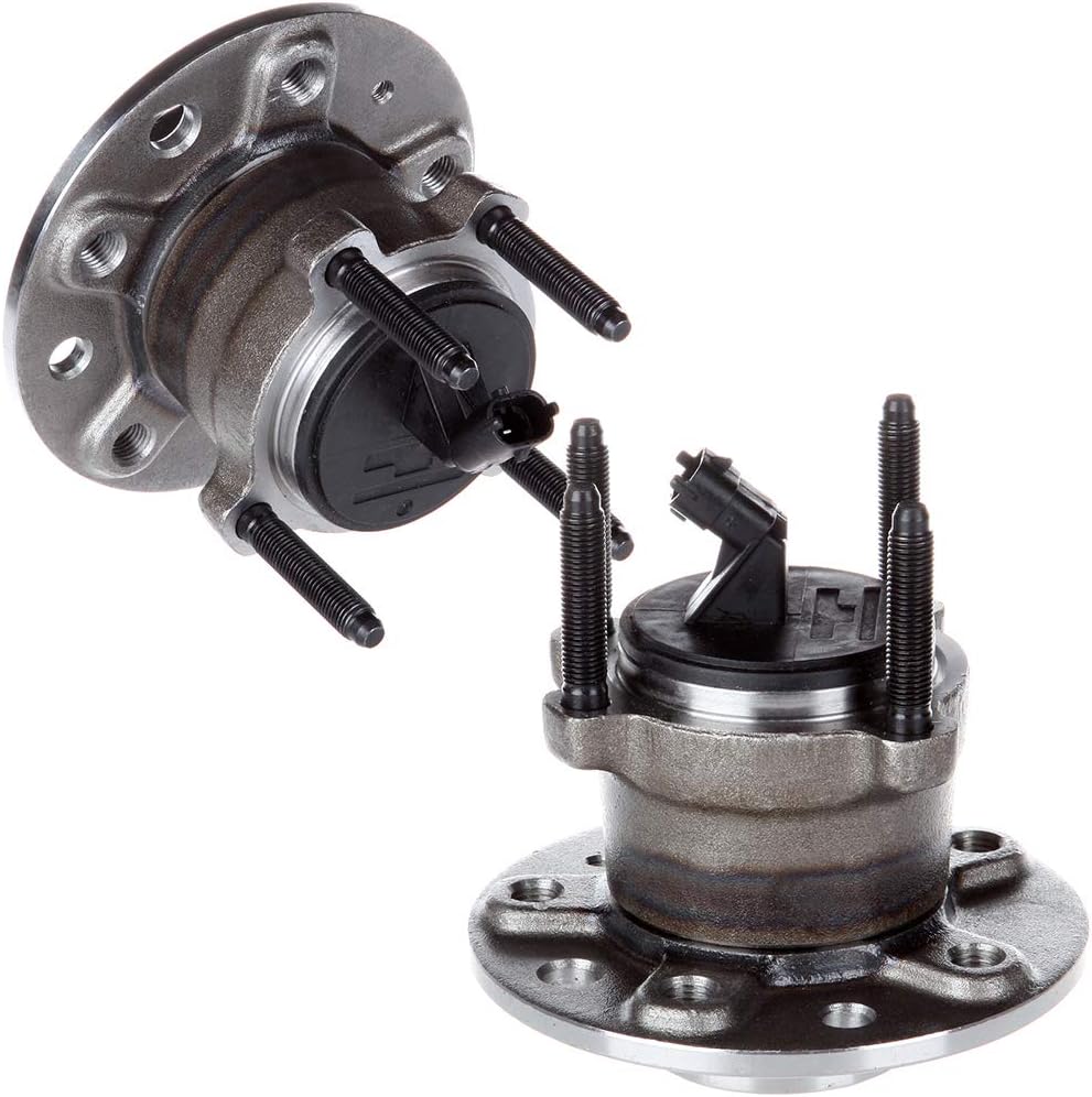 SCITOO 512307 New Rear Wheel Bearing Hub fit 2010-2011 For Saab 9-3X 5 Lugs Axle Hub Assembly Kit W/ABS 2 Pack