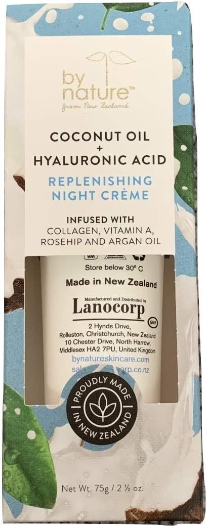 By Nature From New Zealand Replenishing Night Cream w/ Coconut Oil 2.5oz
