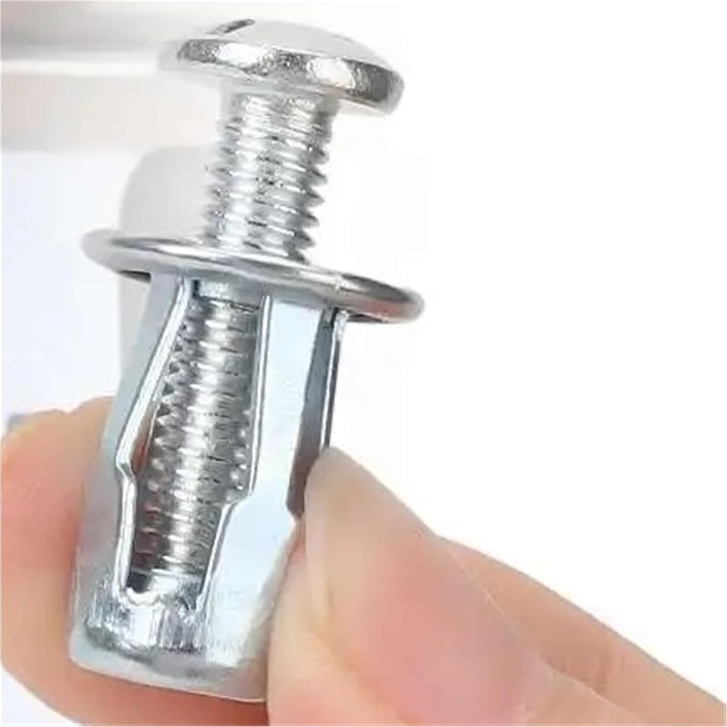 Hollow Door Anchors 120pcs Expansion Plugs Petal Rivet Nuts Screw Anchors Lock Bolt Board Wall Handware for Hollow Doors(M5x25mm)