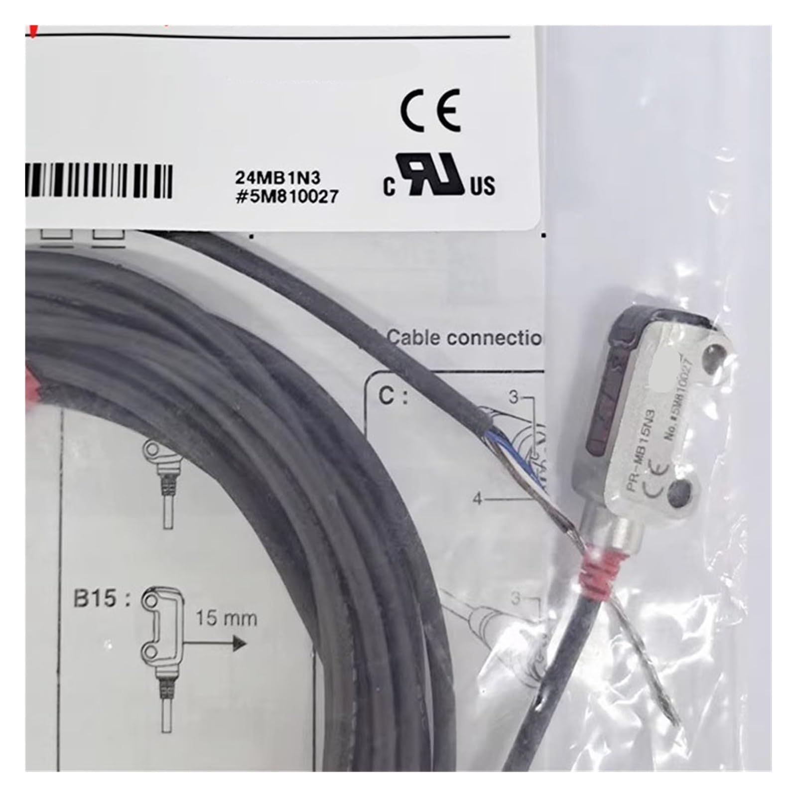 JHPWKRMU PR-MB15N3 Proximity Switch Sensor