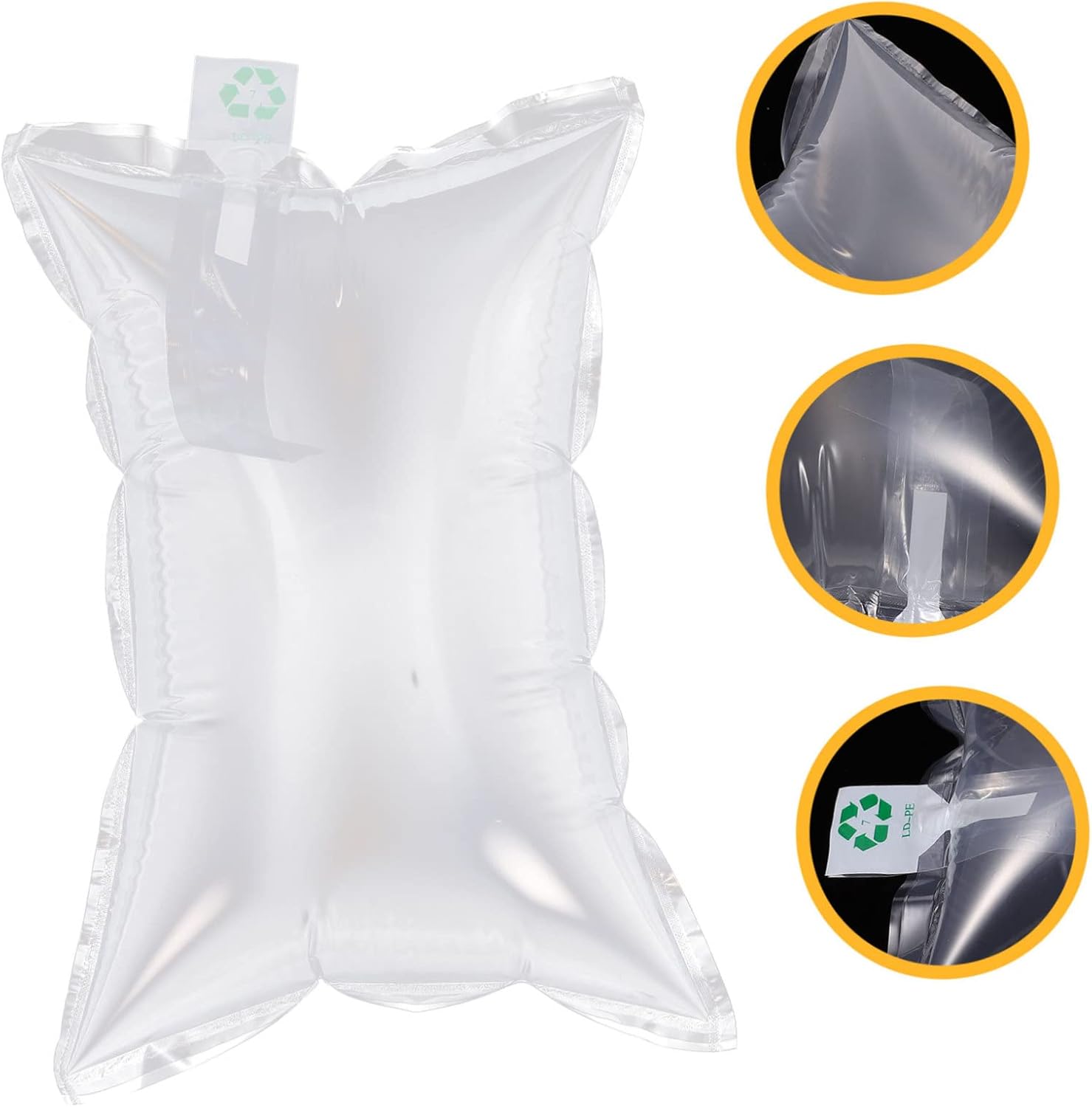 SECFOU 100pcs Inflatable Air for Shipping Sturdy Packing Wrap for Fragile Items Space-saving Cushioning for Boxes Mailers