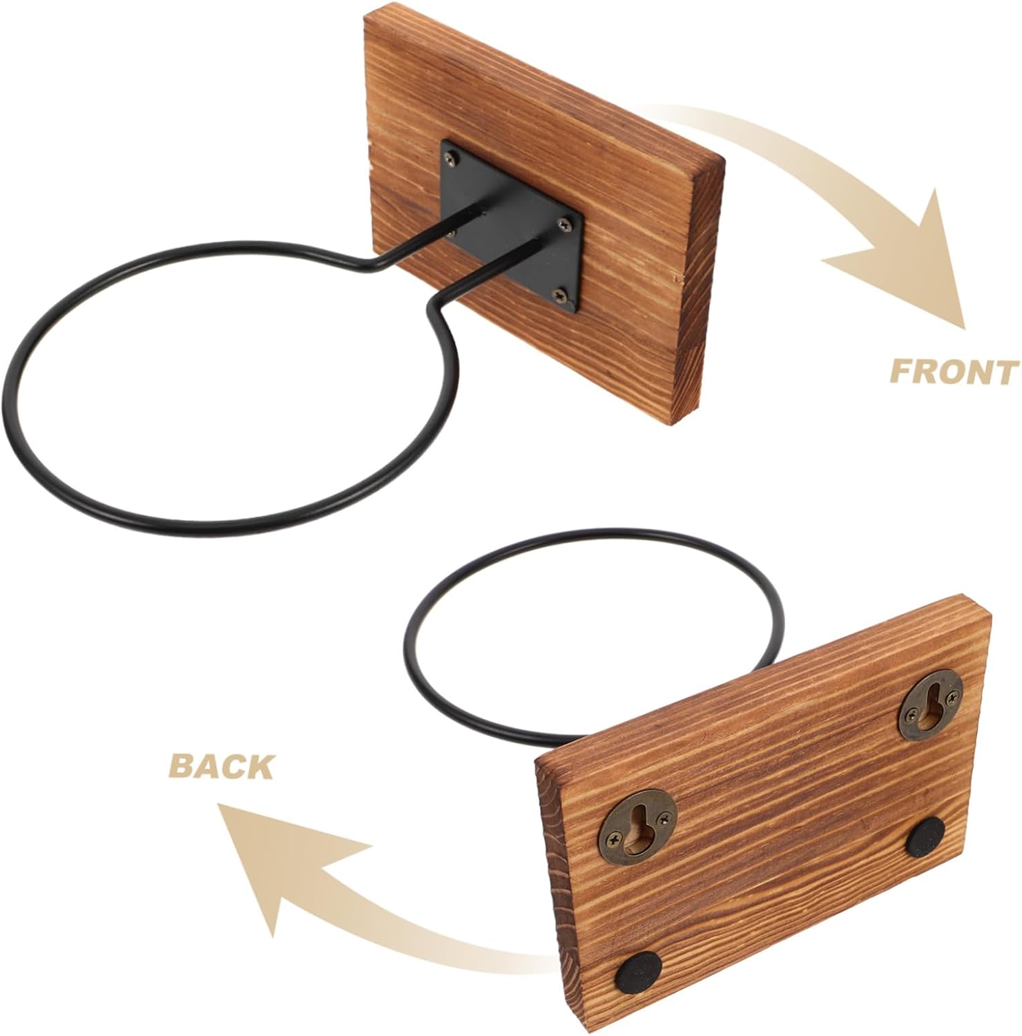 SUPVOX Basketball Display Stand Wall-Mounted Rack Sturdy Construction Multi-use for Home Office and More