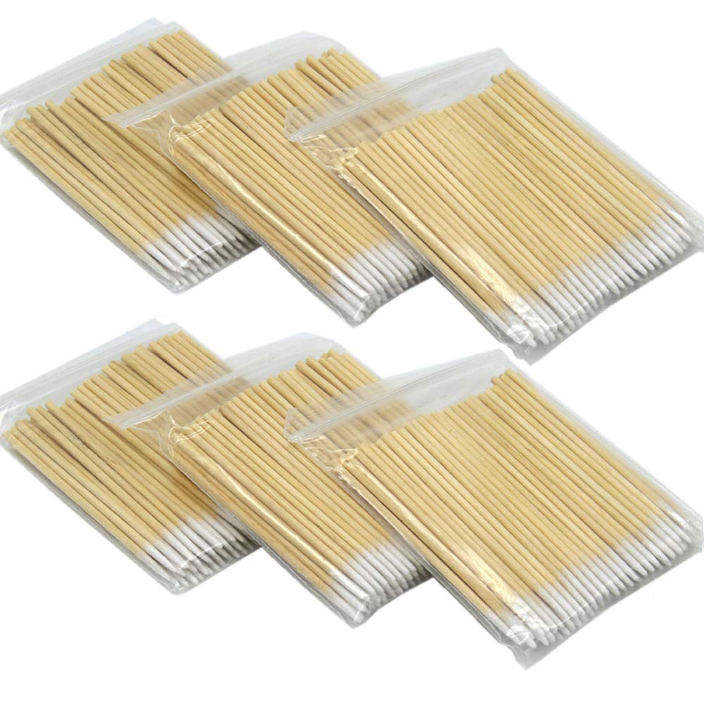 600Pcs Microblading Cotton Swab Short Wood Handle Small Pointed Tip Head Cotton Swab Eyebrow Tattoo Beauty Makeup Permanent Supplies Cosmetic Applicator Sticks-image-41