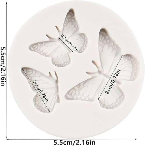 Miniatura 2 de Moldes de silicona de mariposa para fondant de mariposa para decoración de pasteles de caramelo de chocolate, decoración de cupcakes, pasta de goma,