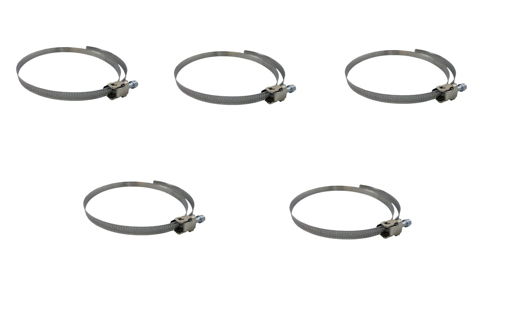 AirTech-UK Duct Hose Clip Clamp For Flexible Ducting Hose Pipe Ventilation 250mm Pack of 2, 3, 5 and 10 (5)