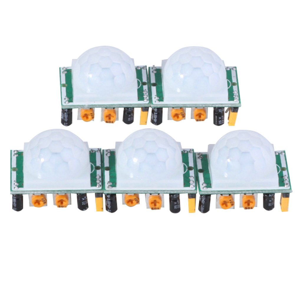 Advitiya?- 5 Pices PIR Motion Detector Sensor Module Adjust Ir (Pyroelectric Infrared Pir Motion Sensor Detector Modules, Multi-color, Set of 5)