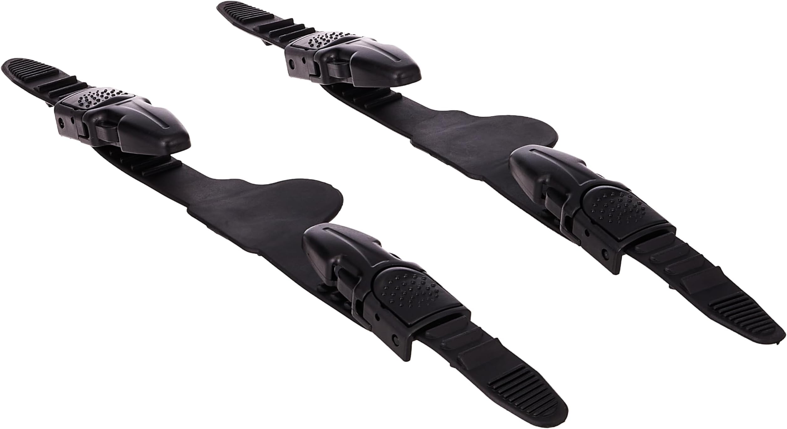 Scuba Choice Universal Diving Fin Straps with Quick Release Buckles – Adjustable Silicone & Neoprene, Durable Fit for Most Fins - Ideal for Freediving & Snorkeling (Pair - Black)