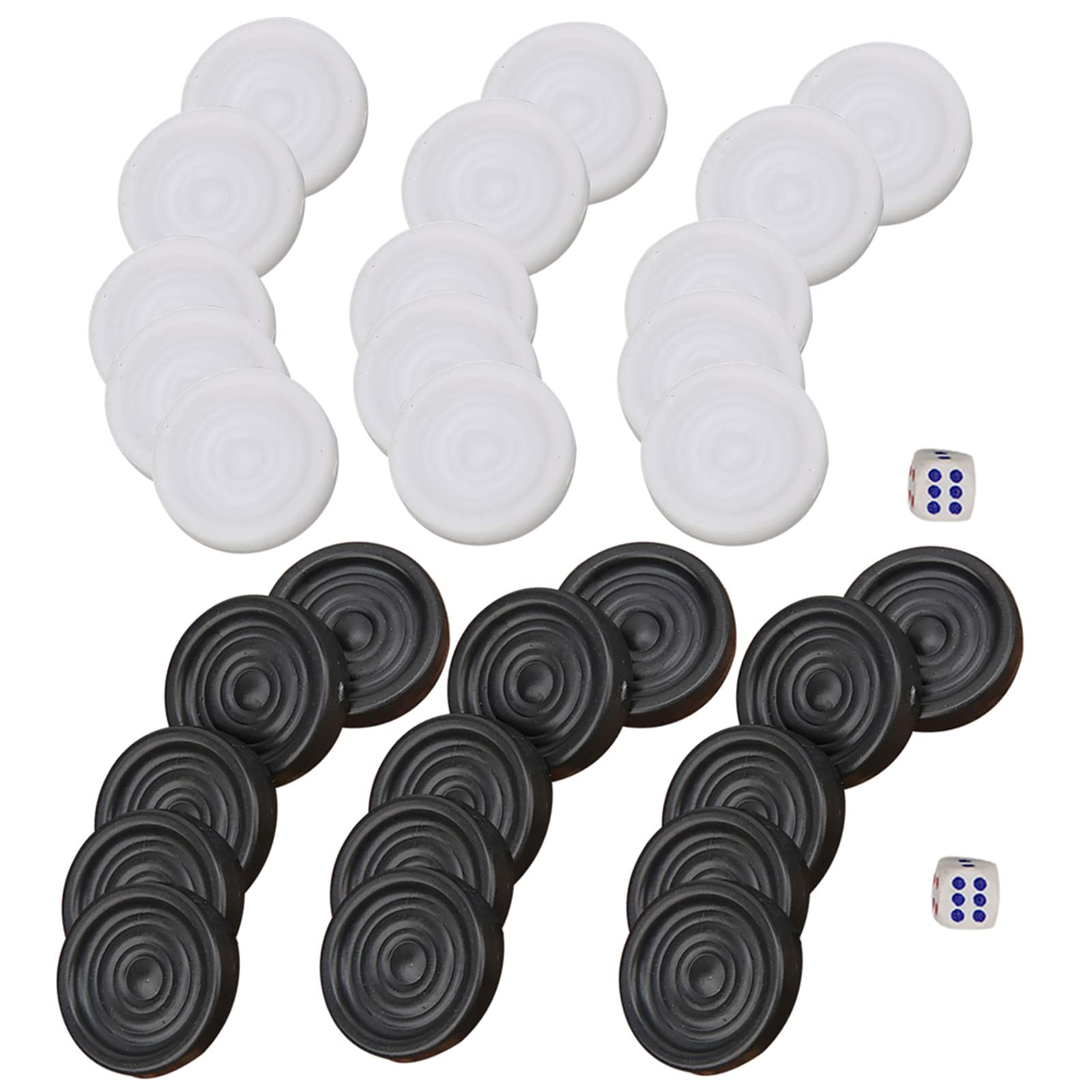 Checkers, Game Pieces For Board Games International Draught Board Game Pieces Plastic Black White Backgammon Plastic Checkers