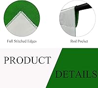 Vista 6 de KUSKX010 - Telón de fondo de pantalla verde blanco de 5 x 7 pies, 2 en 1, reversible, color verde Chromakey, para transmisión en vivo, toma