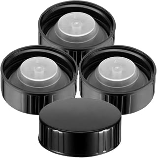 Phenolic Resin Cover 60 Pcs Screw Caps Bottle Lids 38mm Phenolic Resin Boston Jar Seals Airtight Plastic Cone Caps for Brewing Wine