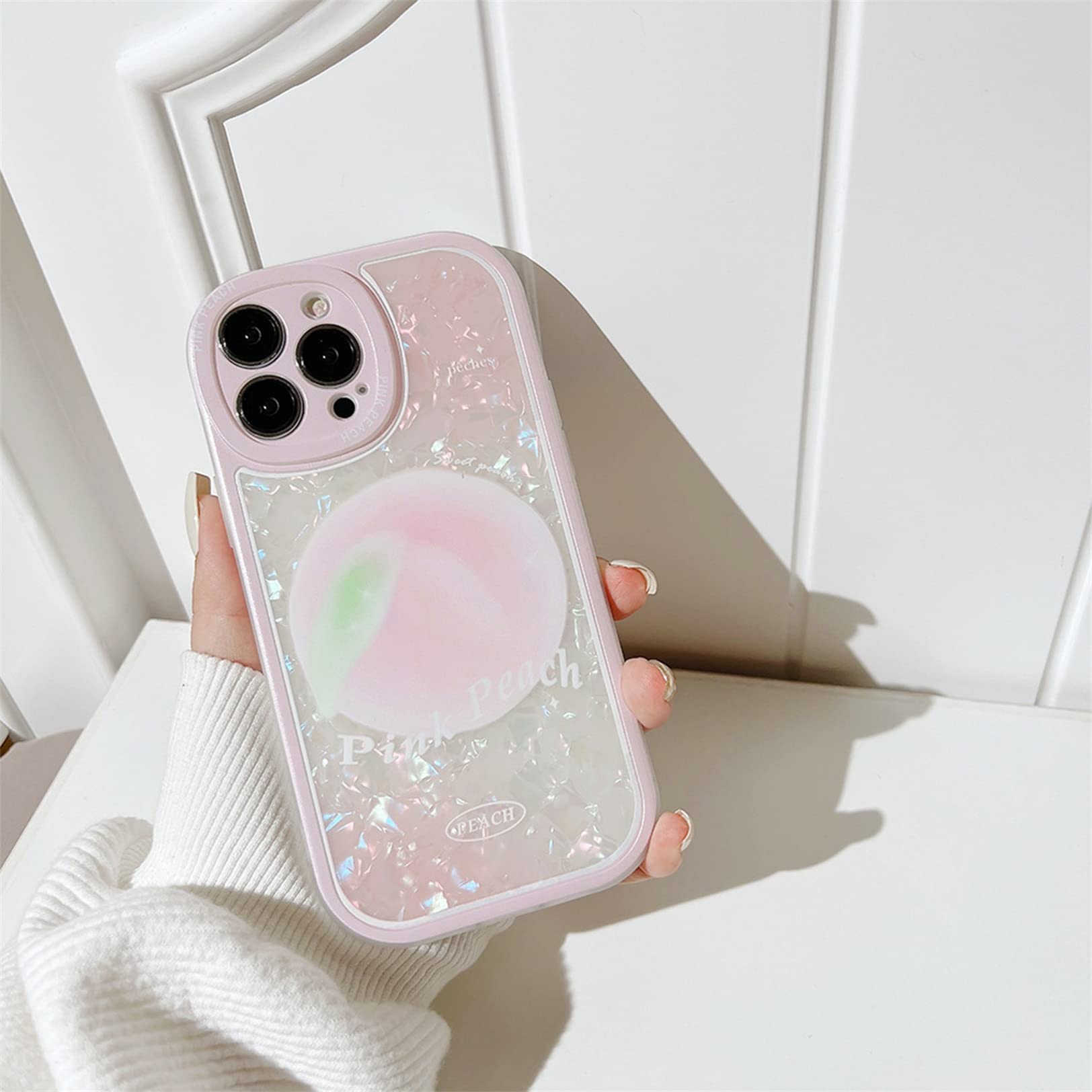 Caseative Braccialetto Cinturino Per IPhone Con Placcatura Cuore: Compatibile Con Ricarica Wireless, Morbido, Per Donne E Ragazze (Blu, Per IPhone X/Xs)
