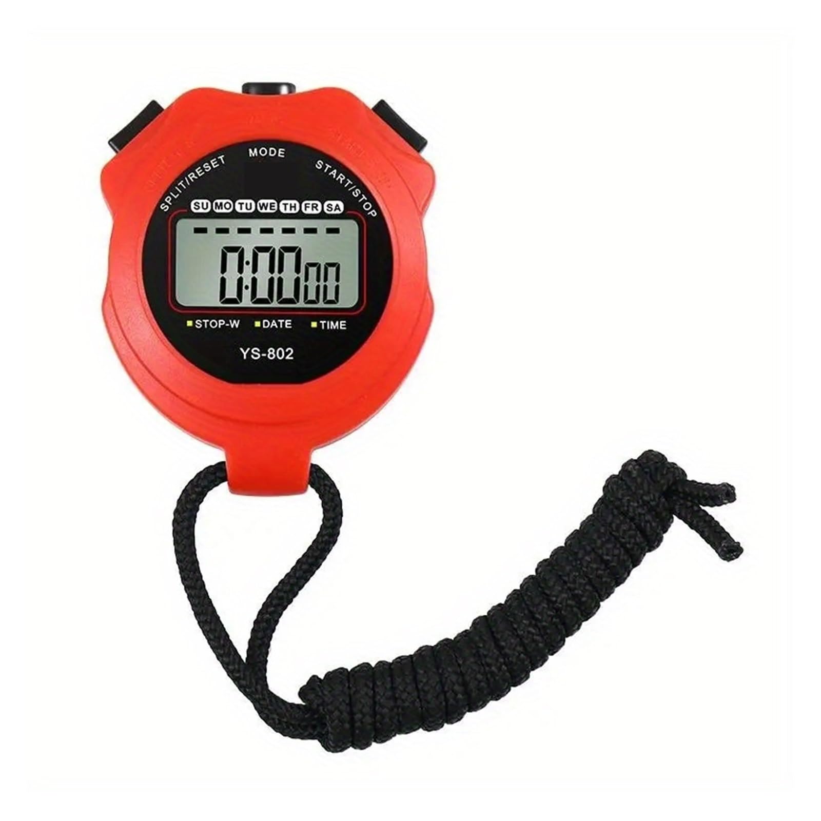 Aerobics Referee Competition Special Tools Stopwatch Timer Training Physical Education Teacher Track And Field Running Precision Timing(Red)