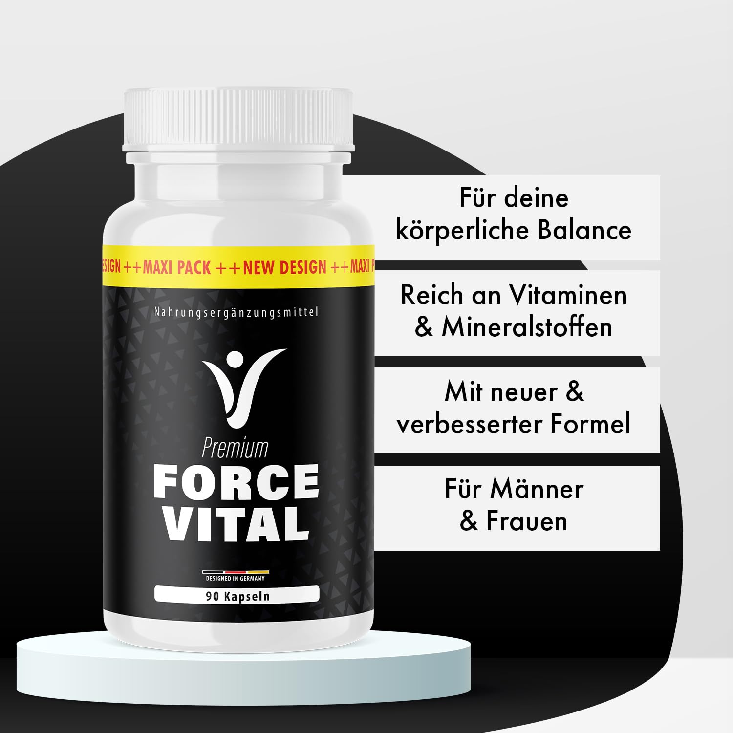 Premium Forcevital Kapseln | Einfache Anwendung | 90 Kapseln