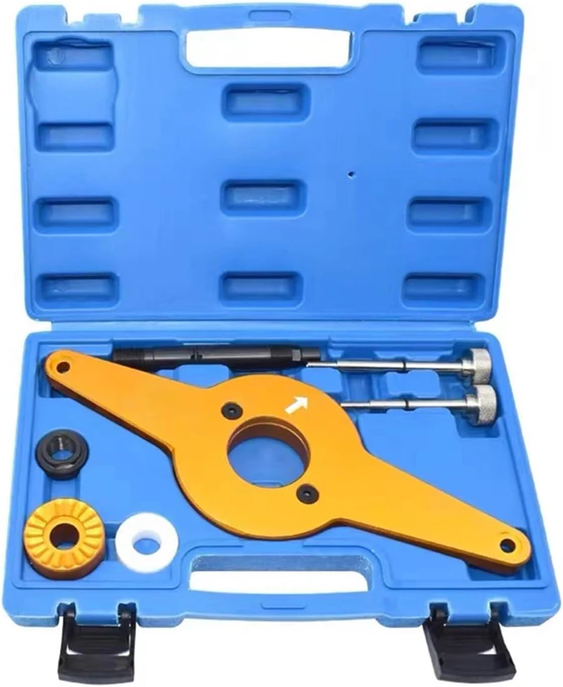 Vibration Damper Holding Tool Crankshaft Pulley Removal Shock Absorber Compatible with Seat Skoda VW 1.8 2.0 4V TFSi EA888 OEM T10531