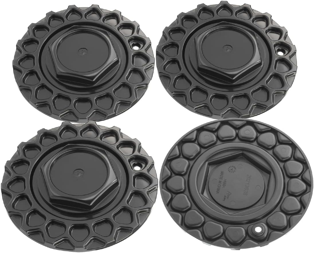 168mm 6.61in Wheel Center Caps for BBS-Style 09.24.004 09.24.028 Wheel Center Hubcaps, 4 Pack Black Center Cover Replacement