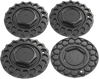 168mm 6.61in Wheel Center Caps for BBS-Style 09.24.004 09.24.028 Wheel Center Hubcaps, 4 Pack Black Center Cover Replacement