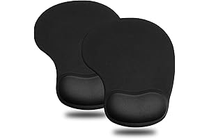 JIKIOU Small Mouse Pad with Ergonomic Wrist Rest