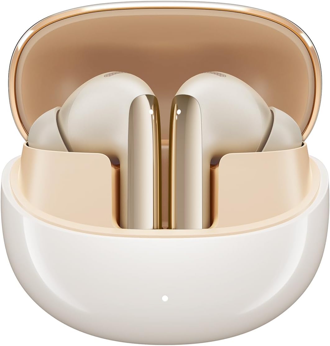 QCY MeloBuds Pro Adaptive Noise Cancelling Wireless Earbuds, 46 dB Smart ANC Reduce Noise by Up to 99%, LDAC Hi-Res Sound Bluetooth Earphones, Personalized Spatial Audio, AI Clear Voice, 34H Playtime