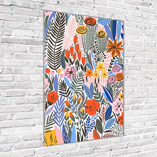 Image sur verre fleurs tropicales Tulup | Décoration murale grand format - 3