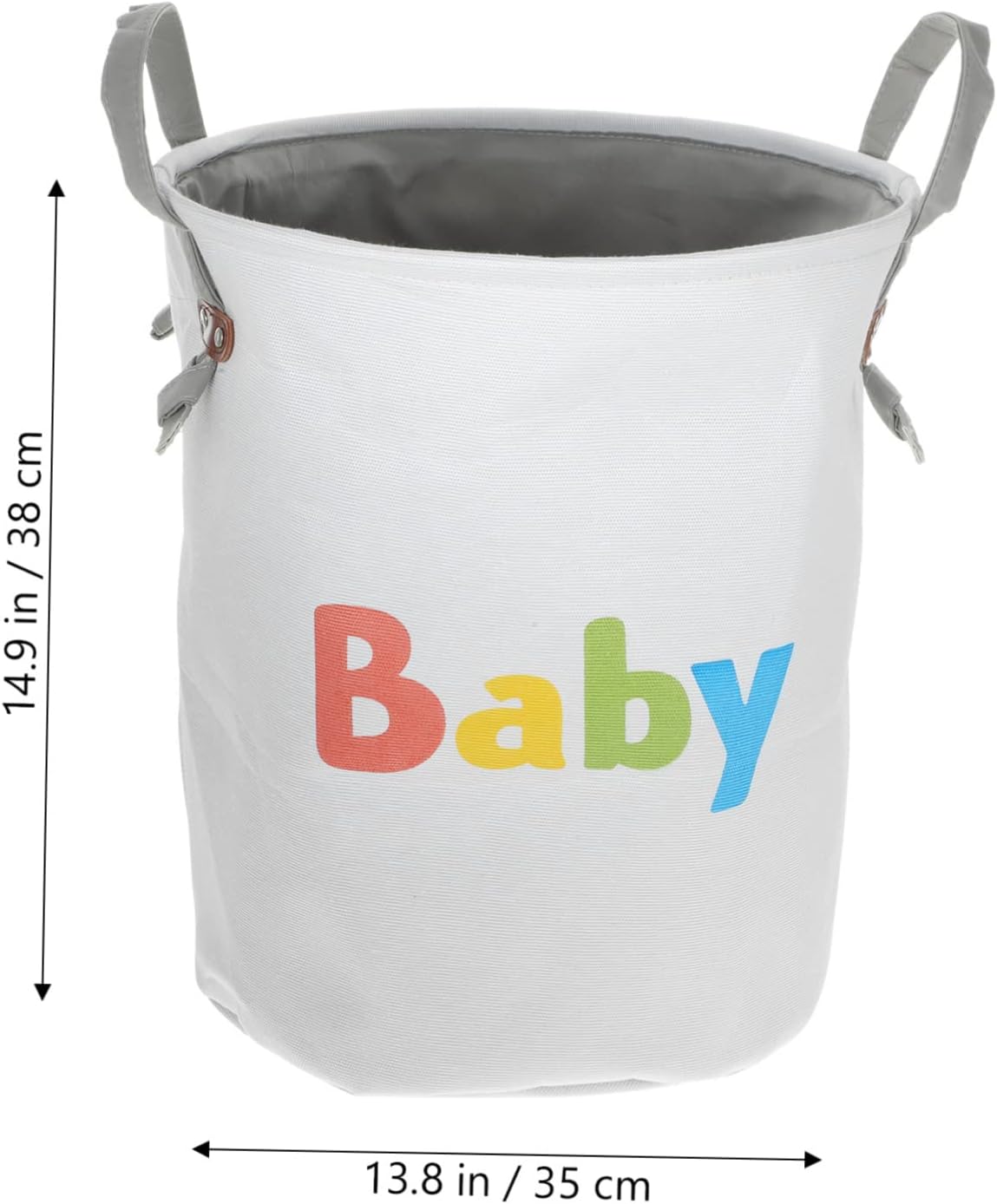 Zerodeko Foldable Laundry Hamper for Boy Girl Cloth Storage Basket for Dirty Clothes and Toys Capacity Toy Organizer Space-saving Design for Nursery and Bedroom Grey