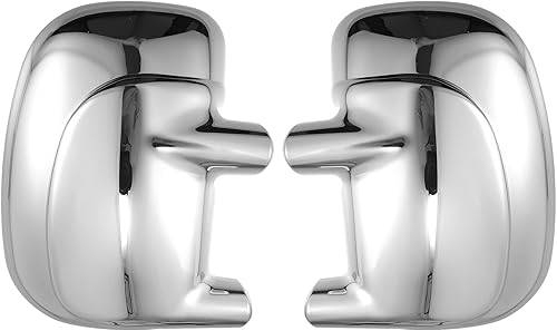 X AUTOHAUX 1 par de cubierta de espejo cromado exterior de automóvil cubierta de espejo completo para Ford F-350 Super Duty 1999-2007 para Ford