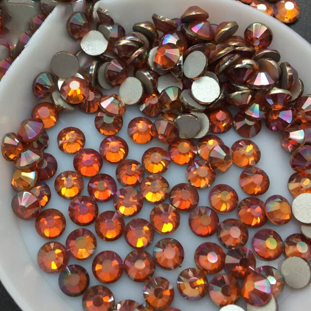 Strass en verre bordeaux astral pour nail art et customisation de vêtements (1440 pièces)
