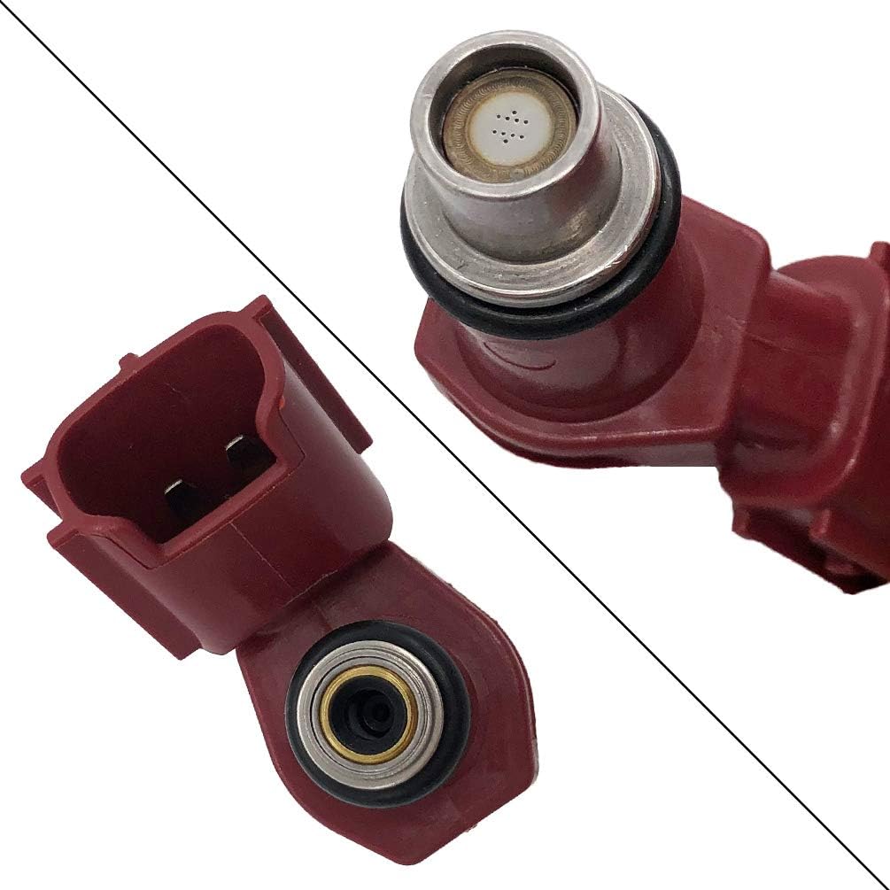 4pcs Set Fuel Injectors Compatible with Yamaha 80 BEL Outboard 75HP 90HP 4 Stroke 6D8-13761-00-00