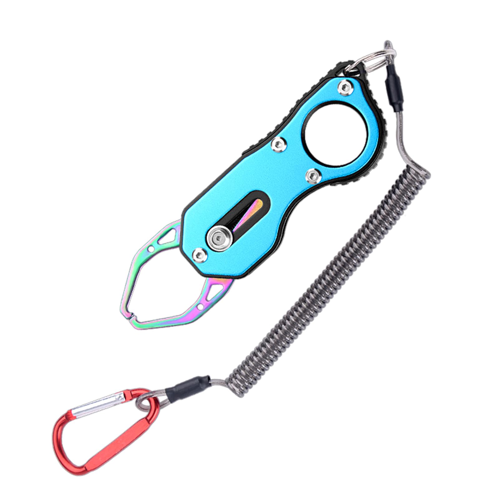 Porte-poisson en acier inoxydable portable avec son cordon rétractable pratique