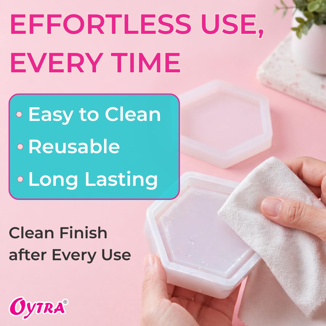 Oytra Resin Art Mould Set - 4 Piece Silicone Molds -10