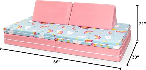 Miniatura 8 de Jaxx Playscape Patterns PlaysetSofá, Arco irisRosa