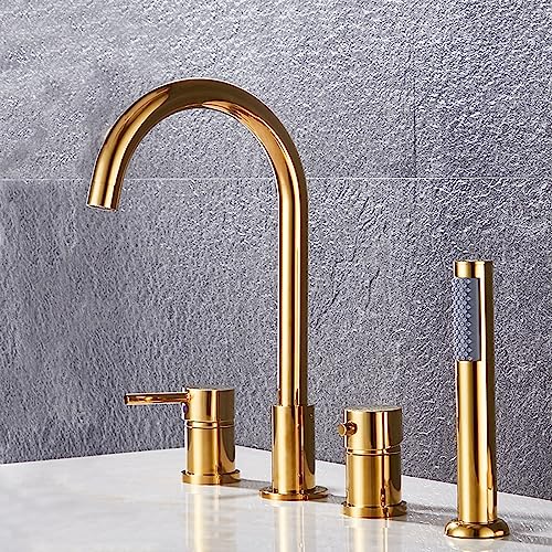 Bath taps juego de toques de ducha cromados de repisa para cuarto de baño