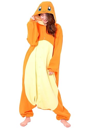 SAZAC Kigurumi - Pokemon - Charmander - Onesie Jumpsuit Halloween Costume - X-Large