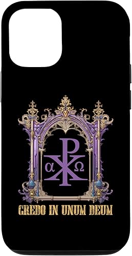 Funda católica para iPhone 14 Chi Rho Christogram