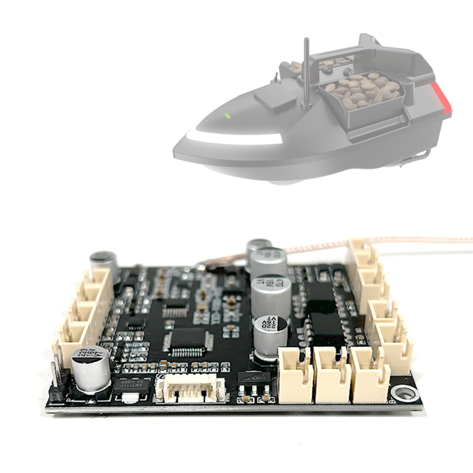 Carte Mère Principale pour Bateau Amorceur RC V020 GPS | Circuit Électronique de Remplacement pour Bateau de Pêche Télécommandé