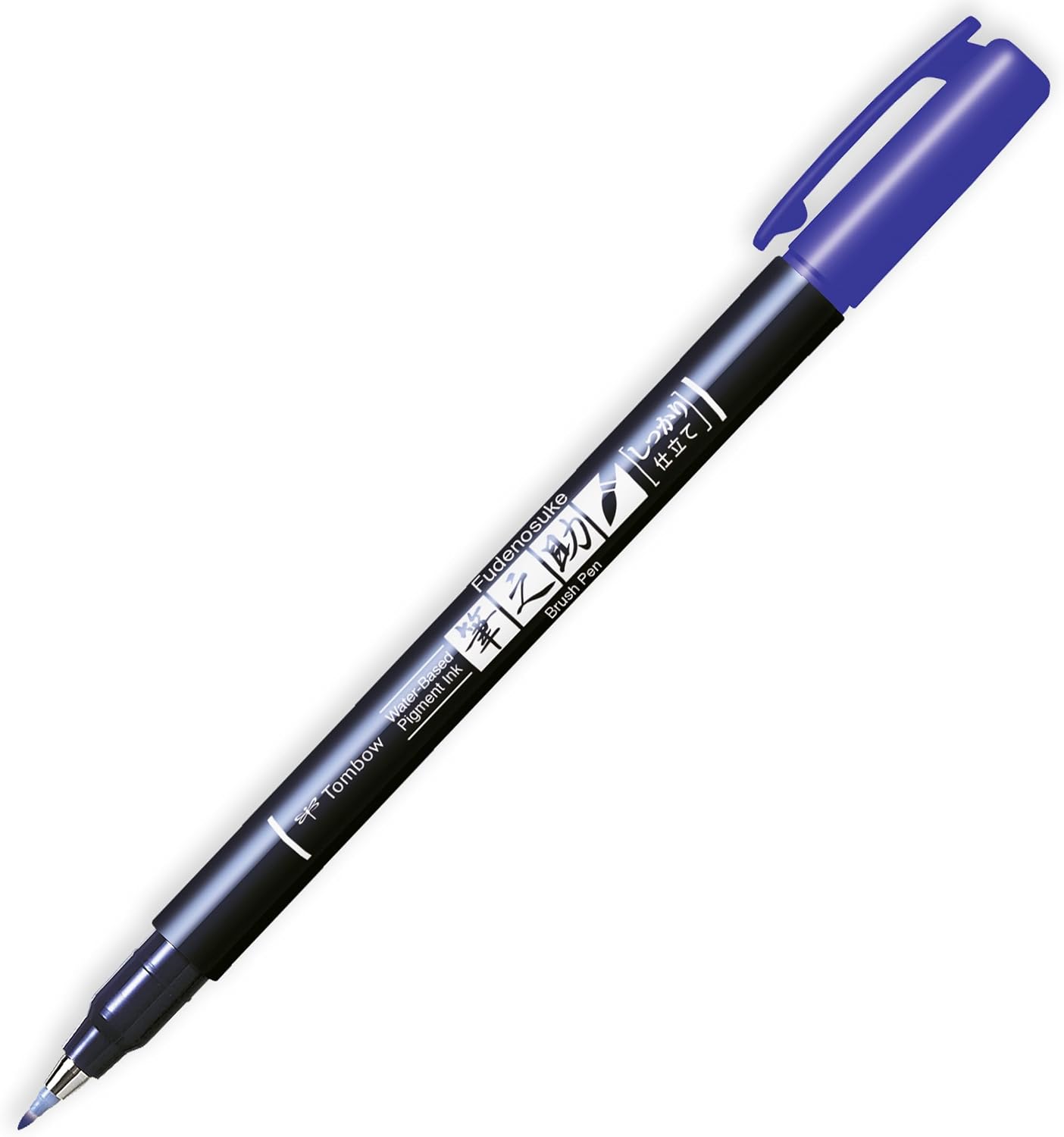 Tombow Fudenosuke Calligraphy Brush Pen - Black, Blue, Red Ink - Pack of 3 In Envelope Gift Packaging