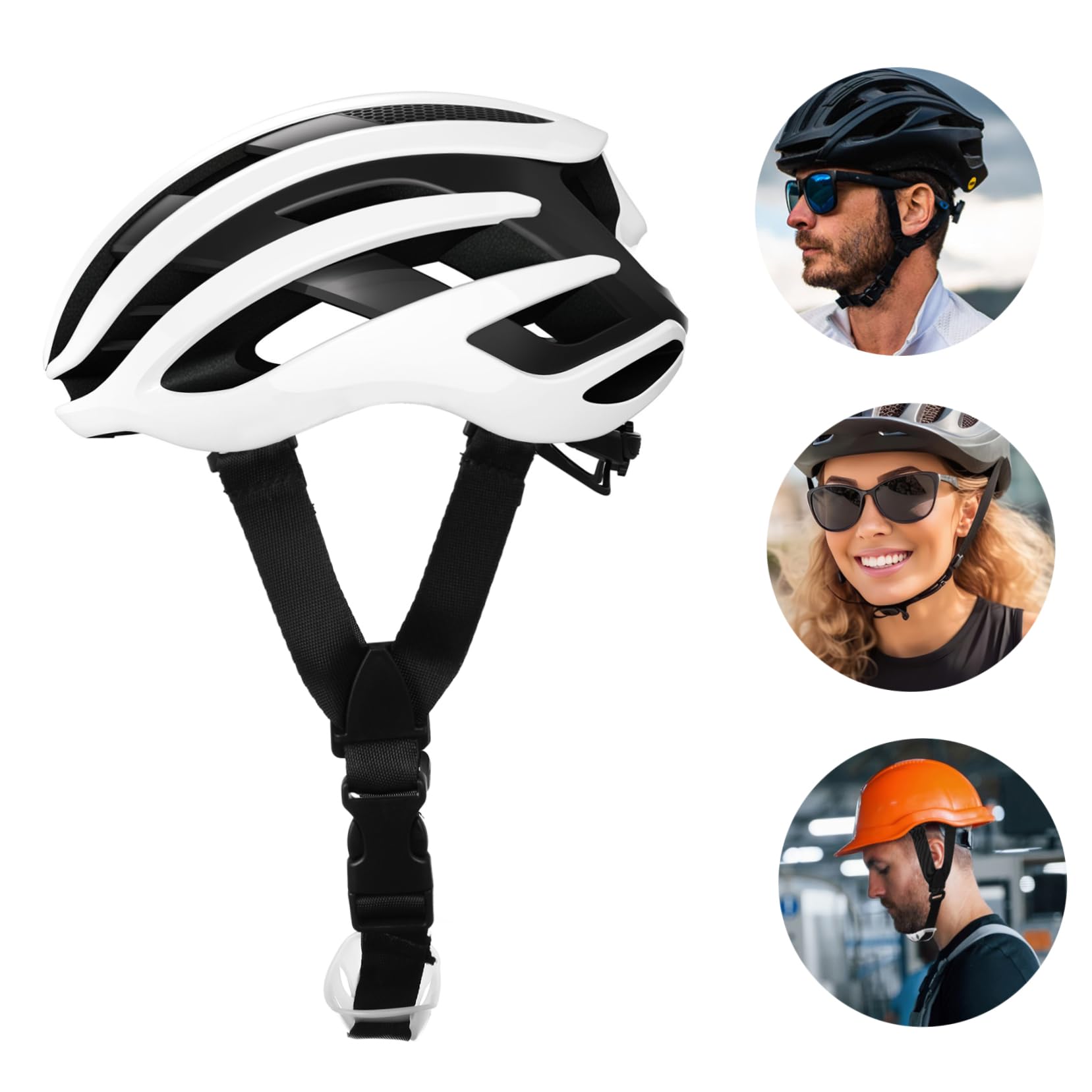 SHINEOFI Attaches De Menton pour Casque De Chantier Sangles Réglables pour Casque Couleur Aléatoire