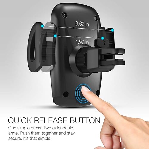 Miniatura 4 de XDesign Soporte universal para teléfono con ventilación de aire, compatible con iPhone 12 Pro Max 11 Pro iPhone XR SE 2020 8 Plus 7 6s 6 Galaxy S20