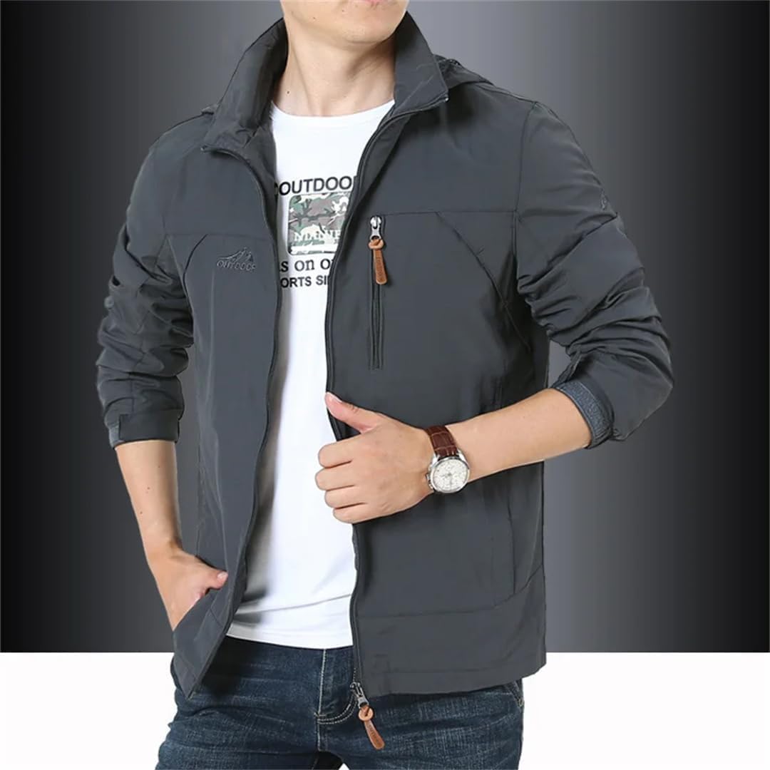 Generic Man Winter Windbreaker Overcoat Camping Clothing Coat Work Wear Jackets Military Long Waterproof Blue XXXL, 3X-Large