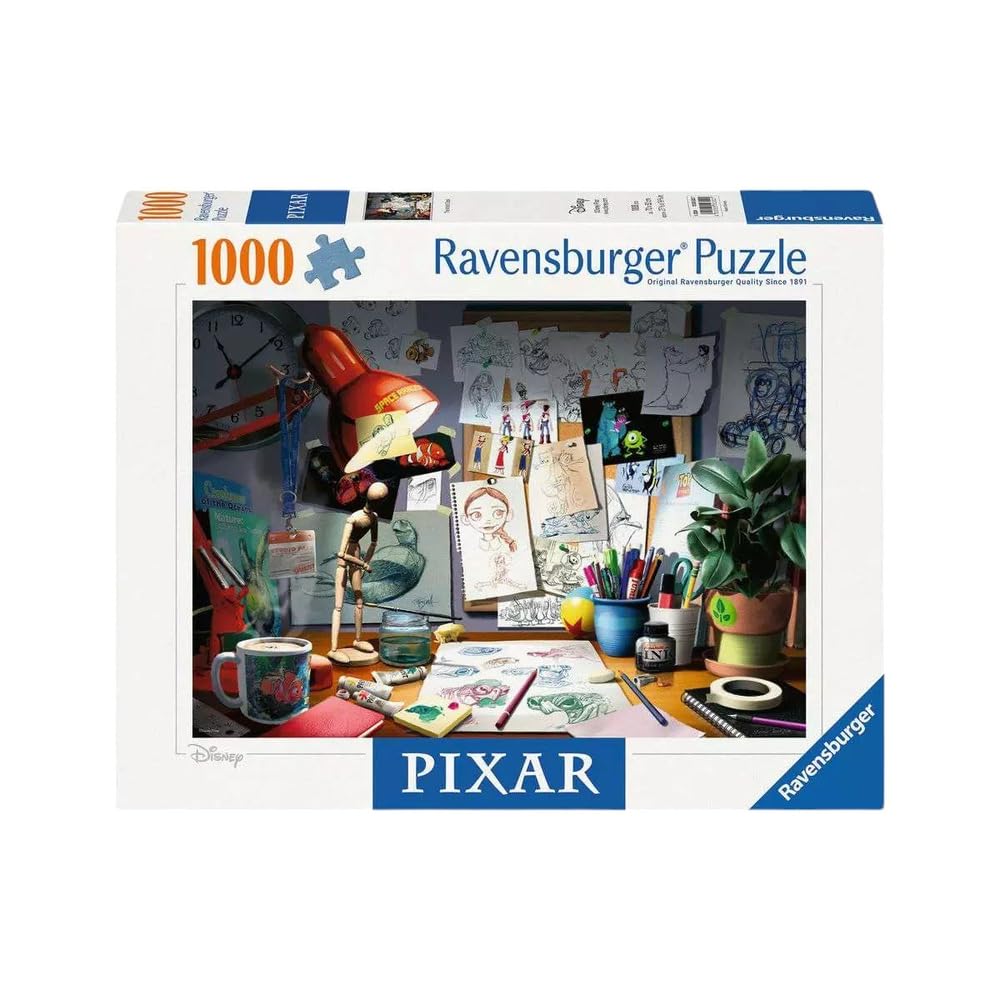 Ravensburger Puzzle 2D 1000 elementów: Biurko arysty, Nowy design