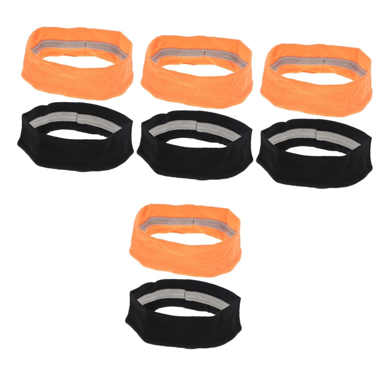 Mipcase 8pièces Bandeaux De Sport Élastiques pour Homme Et Femme Absorbants Anti-Transpiration Idéaux pour Yoga Running Fitness
