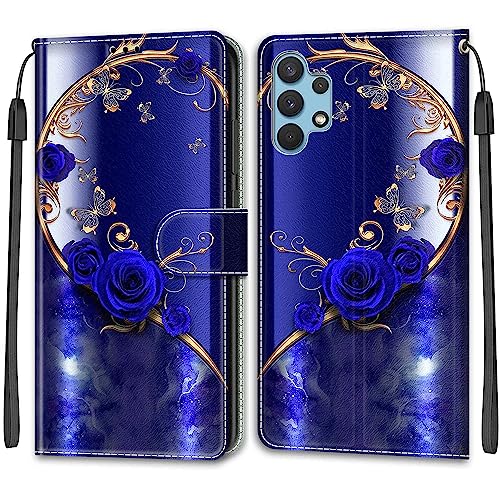 Custodia Per Samsung Galaxy A32 4G / Samsung Galaxy A32 Lite, Pelle Pu Premium Custodia Flip Pelle Portafoglio Magnetica Cover Per Samsung Galaxy A32 