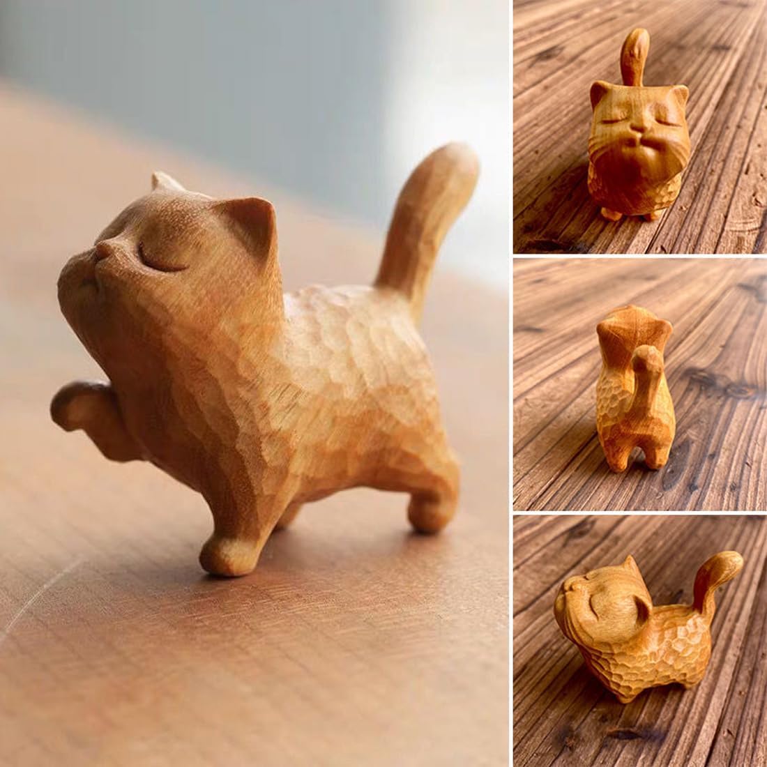 Kit Gatto 3D In Legno 135 Pezzi – Modello Da Assemblare, Scultura Decorativa Fai-da-te, Antistress Per Adulti E Bambini, Misura 23,8x21,7 Cm, Regalo Originale