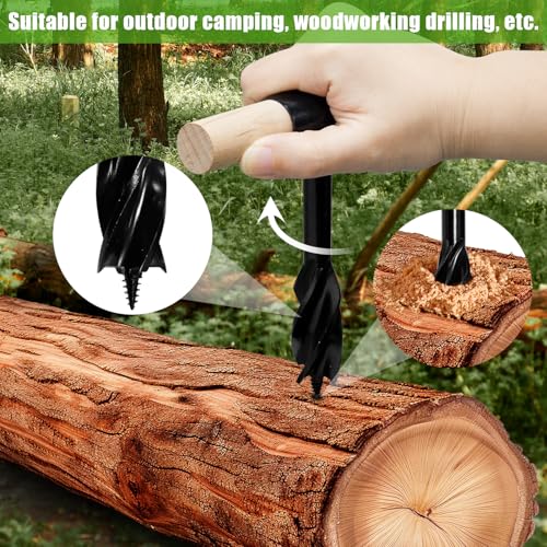 SUGOOE Bushcraft Tools, chave helicoidal manual Bushcraft com motosserra de bolso, adequada para cam
