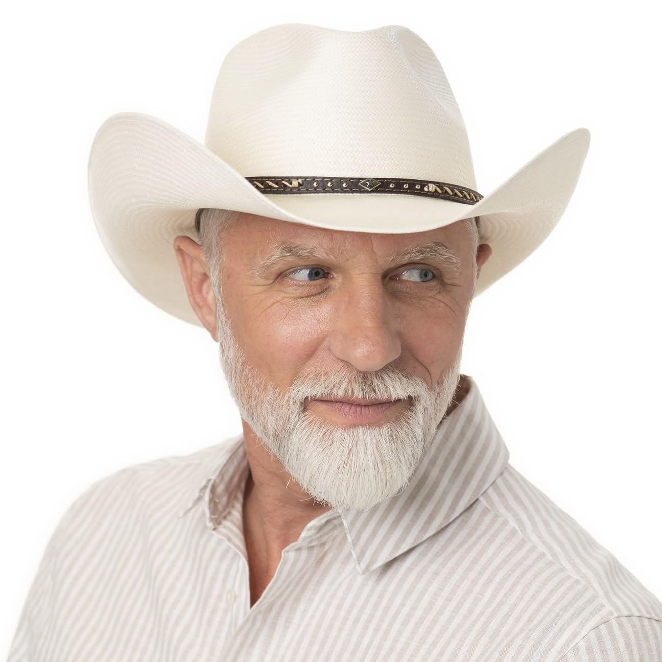 STETSON Pittsfield Kapelusz kowbojski styl western czapka przeciwsloneczna sloma toyo pasek skorzany Unisex Wiosna Lato