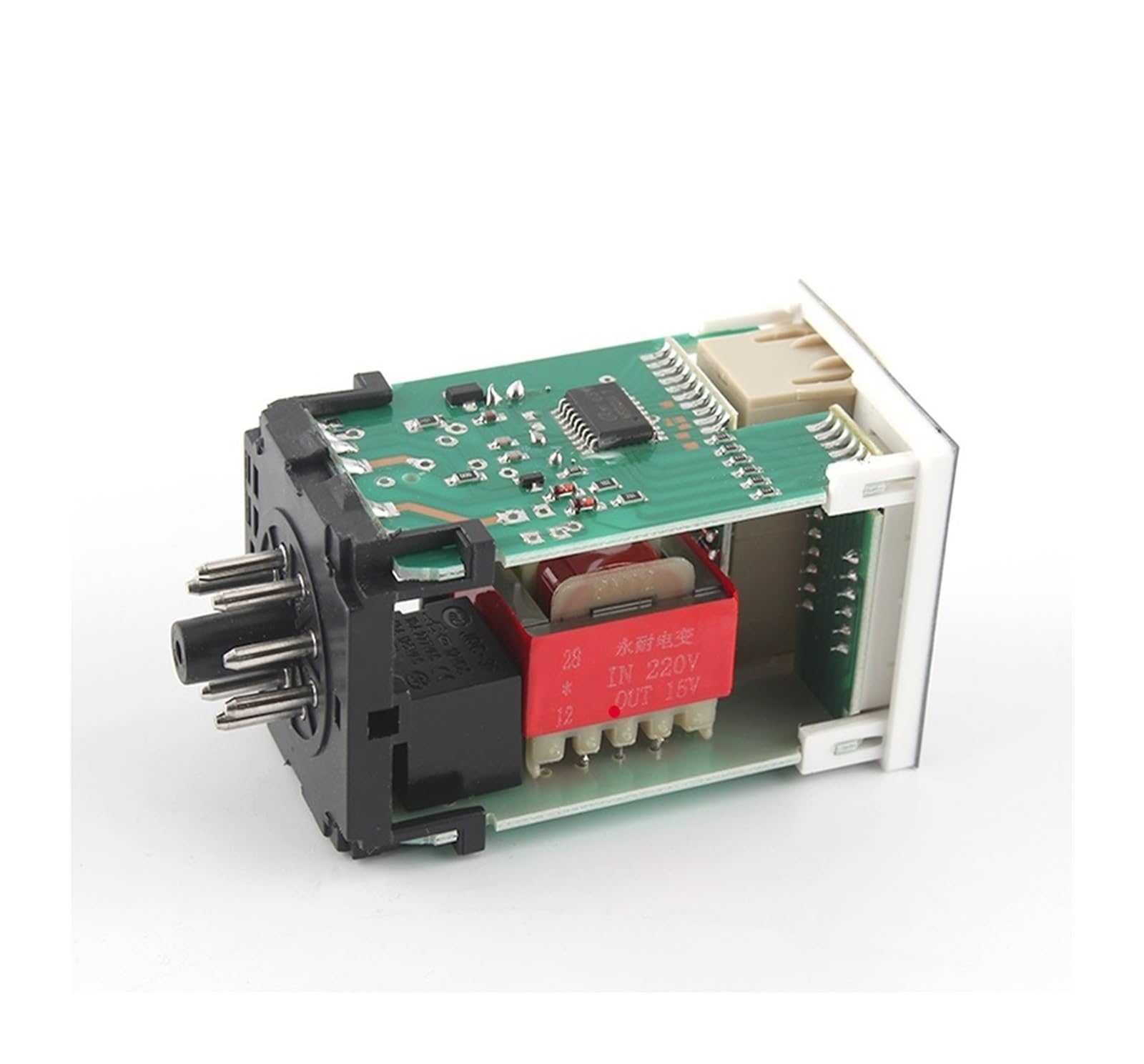 Przekaźnik czasowy Przekaźnik czasowy Cyfrowy programowalny wyłącznik czasowy DH48S-1Z 0,01S-99H99M podstawa AC/DC 12V 24V 36V 110V 220V 380V Timer opóźniający (DCAC12V)