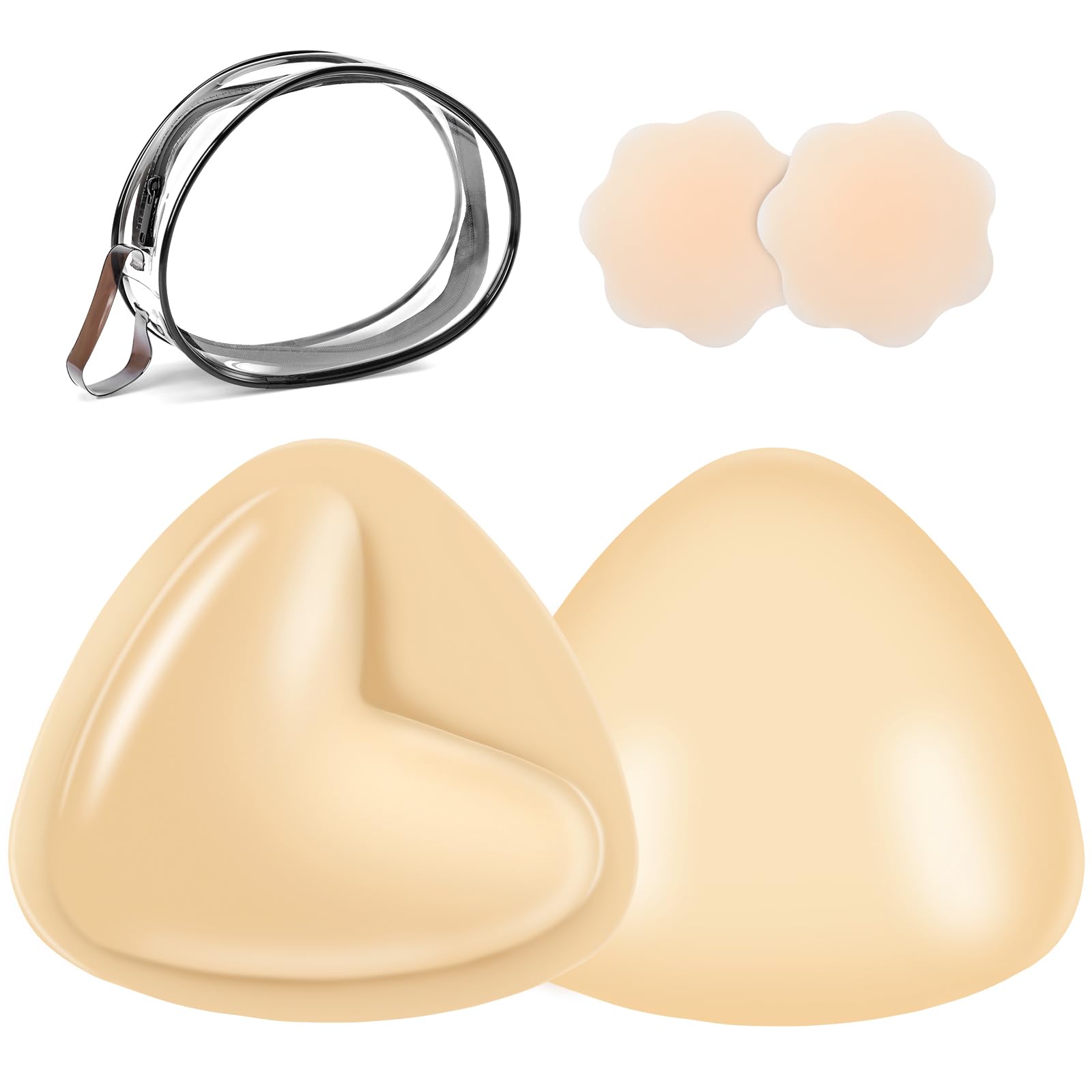 Double-Sided Sticky Bra Padding - Push Up Inserts For Bikinis, Sport Bras & Backless Dresses Bikini Padding Double-Sided Sticky Bra Padding - Push Up Inserts For Bikinis, Sport Bras & Backless Dresses Bikini Padding